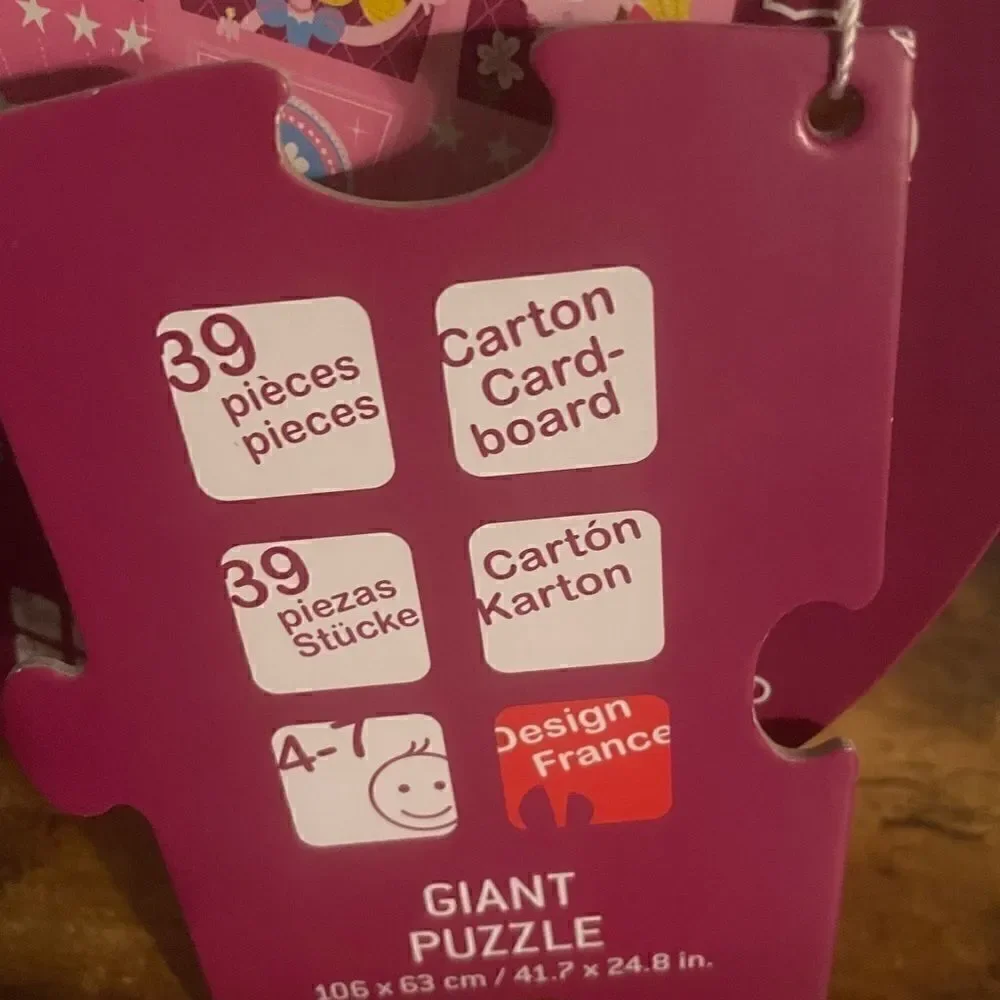 Janod Princess Coach Giant Floor Puzzle NIB( Sealed)￼
